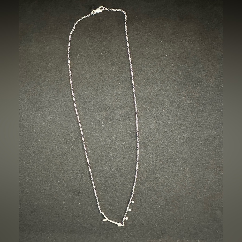 Meira T – 14K White Gold Diamond Arrow Necklace